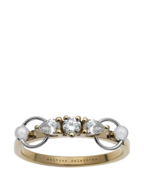 Delfina Delettrez two in one diamond ring Gold TIO1012A