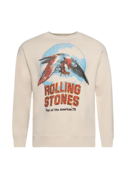 MadeWorn Rolling Stones graphic crew sweatshirt Neutrals MWRS005CSW