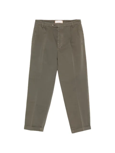BONHEUR pleated cuffed trousers Green OITA1640