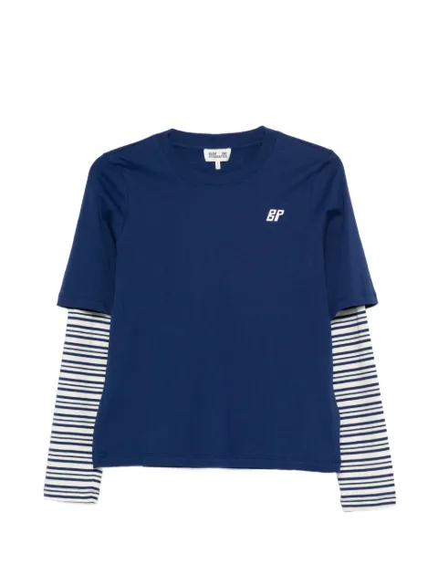 Baum Und Pferdgarten Jolin striped logo T-shirt Blue 24820JOLIN