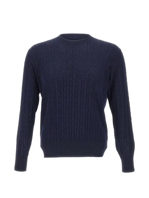 Kangra cable-knit crew-neck sweater Blue 30000106038