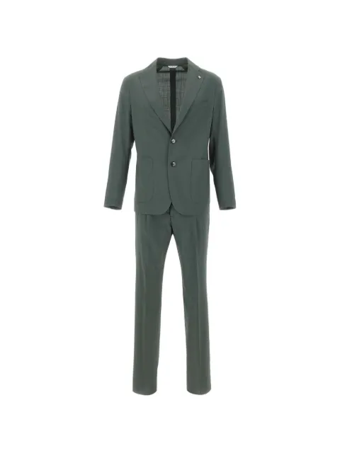 Manuel Ritz lapel-pin suit Green 4032A372826000038