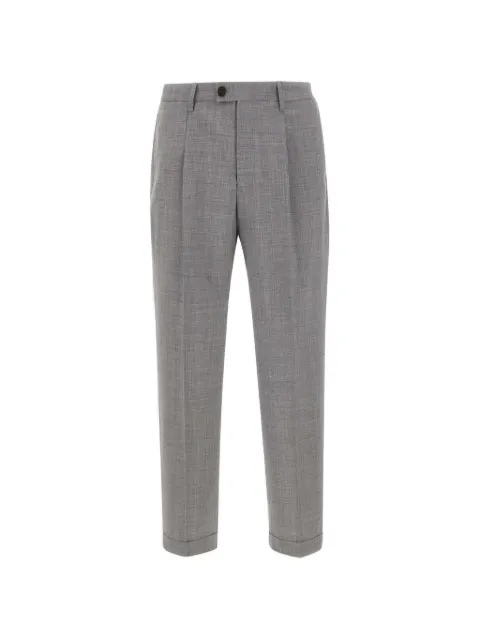DEVORE pleated cuffed trousers Grey DVR44CW20070223
