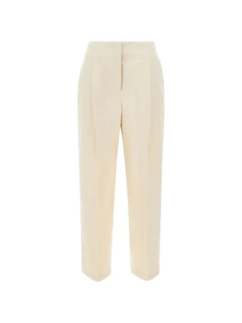 BOSS pleated straight trousers Neutrals 50551913