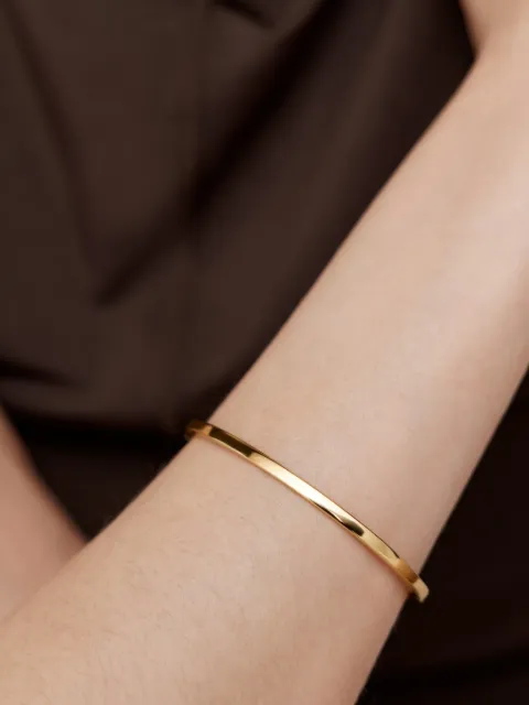Monica Vinader Essential bangle bracelet Gold GPBLESSTNON