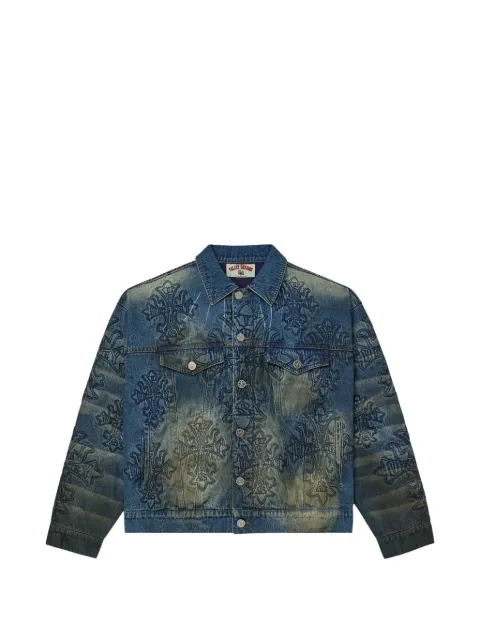 Vale cross denim jacket Blue VAL48