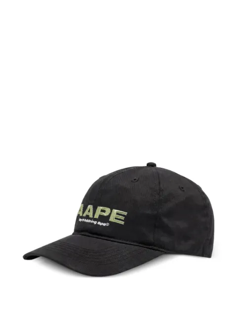 A BATHING APE® logo-embroidered cap Black Y46IC34K