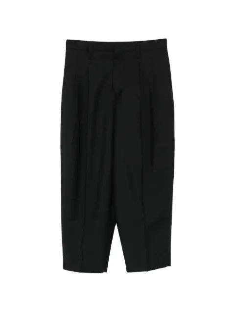 Jil Sander pleated cropped trousers Black J61KA0063J41444