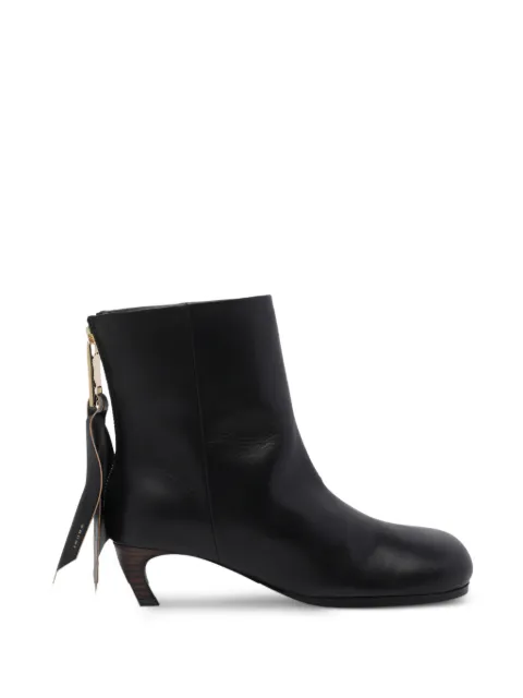 sacai round-toe zip-fastening boots Black 2608551