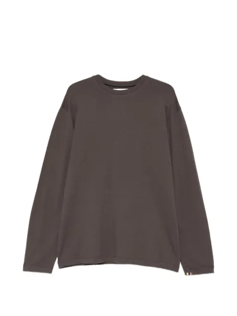 extreme cashmere Rock long-sleeved round-neck T-shirt Grey 452