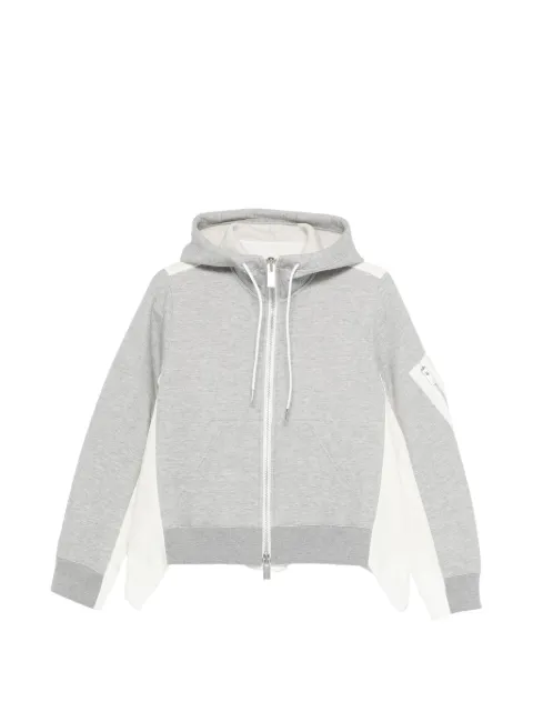 sacai panelled hoodie Grey 2608496