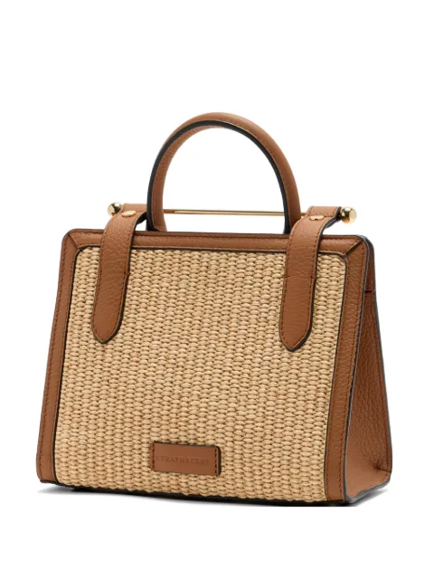 Strathberry woven detail top handle satchel Neutrals 20261013150175