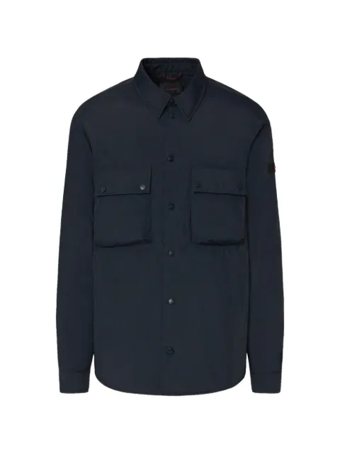 Peuterey patch-pocket overshirt Blue PEU578701181986