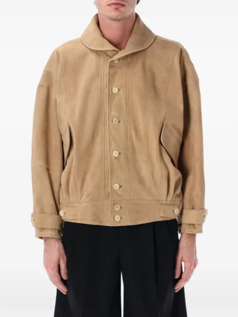 Auralee suede bomber jacket Neutrals A26SB01SGTAUPE