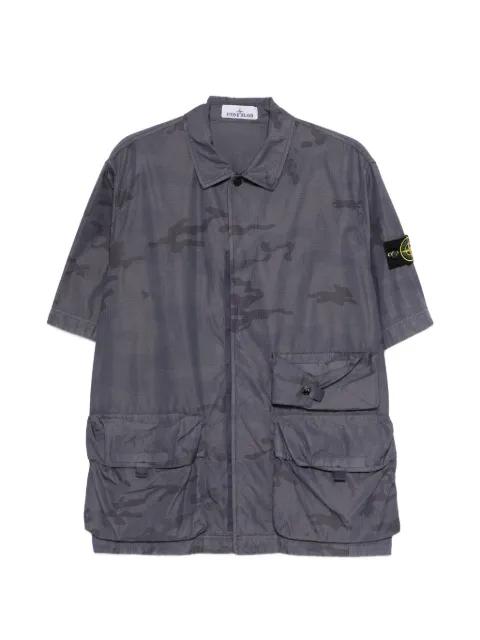 Stone Island camouflage pocket shirt Grey L1S151100024S00E9