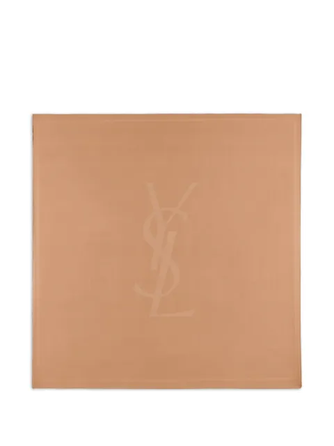 Saint Laurent Cassandre square scarf Neutrals 8599153Y039