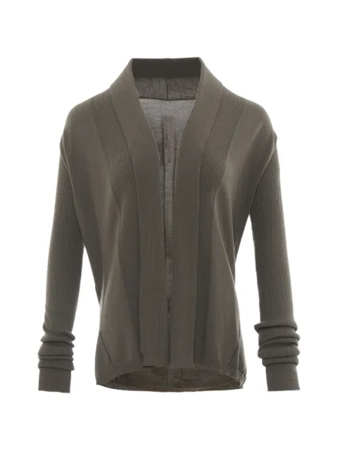 Rick Owens Naska ribbed-knit cardigan Brown RP01F6644
