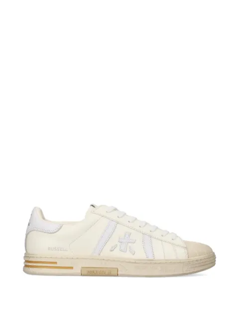 Premiata Russell lace-up logo-detail sneakers Neutrals RUS08072
