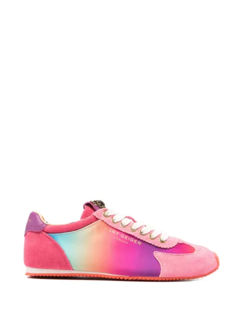 Kurt Geiger London ombre-effect suede-panel sneakers Pink 4396099629