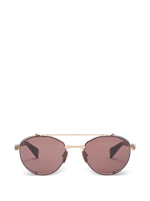 Balmain Eyewear double-bridge sunglasses Gold BPS120