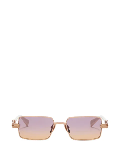 Balmain Eyewear rectangle-frame sunglasses Gold BPS202