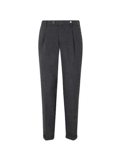 Myths pleated-front turn-up trousers Grey 26M19L106