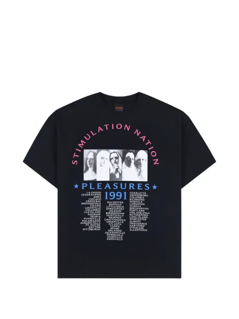 Pleasures Stimulation graphic-print T-shirt Black P26SP066