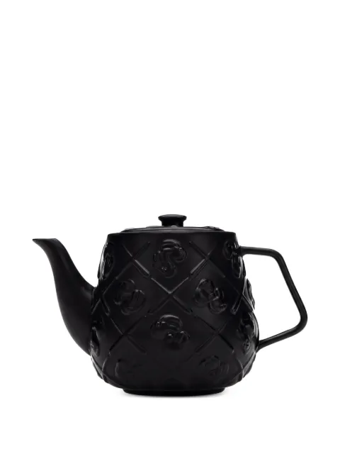 KAWS embossed-pattern ceramic teapot Black KAWS202465