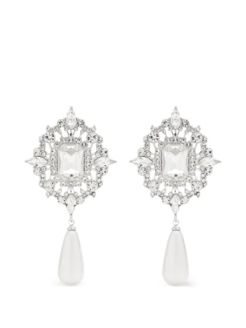 Self-Portrait crystal drop earrings Silver SS26623E