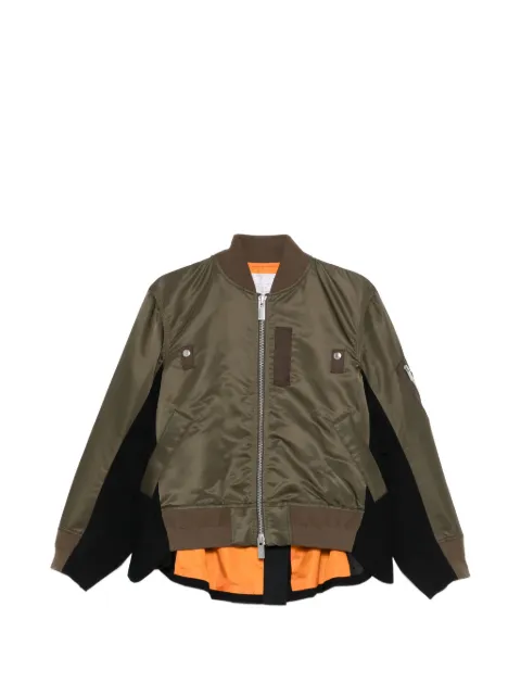 sacai zip-up jacket Green 2608449