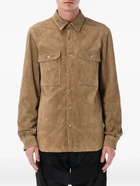 Rick Owens long-sleeve shirt jacket Brown RR01F2729LCSU
