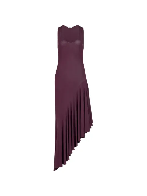 Alaïa asymmetric ruffled dress Purple AA9R3005J090C