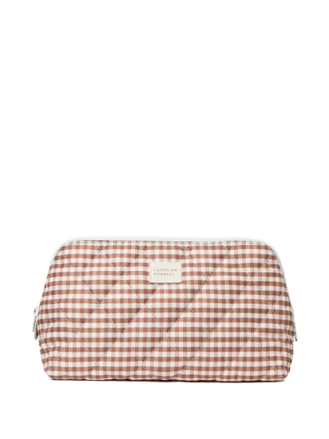 Loeffler Randall Frances quilted makeup bag Brown FRANCESNYLOBROGI