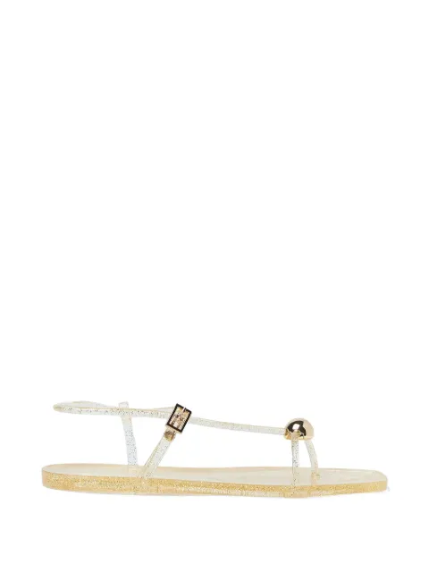 Loeffler Randall Dana sandals White DANAJELHCHMPN