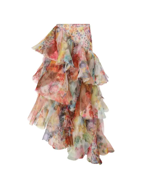 ZIMMERMANN Luna Fanned maxi skirt Pink 8167SS261