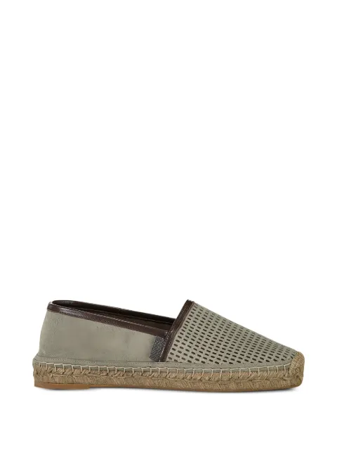 Brunello Cucinelli sparkling-net espadrilles Green MZDVG3246C8850