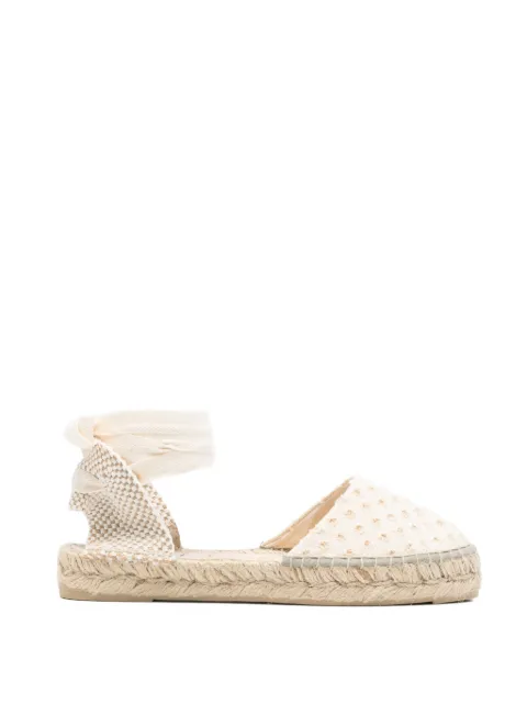Manebi Yucatán tie-fastening espadrilles Neutrals Z99P0NATURAL