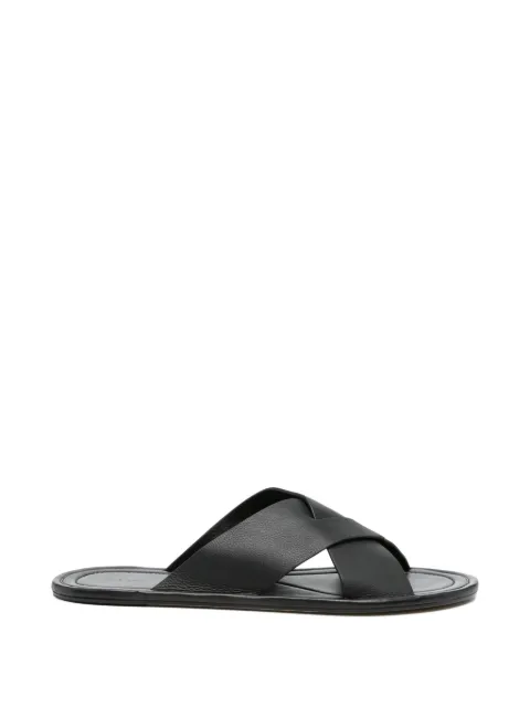 The Row Malick crossed-strap sandals Black F2140L821