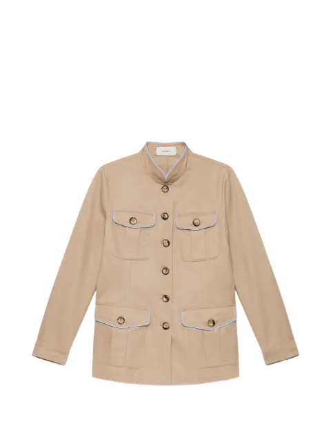MALIPARMI contrast-piping jacket Neutrals JA53591021211024