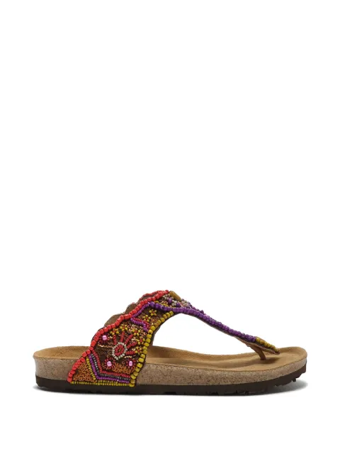 MALIPARMI beaded sandals Purple SJ02709126050B99