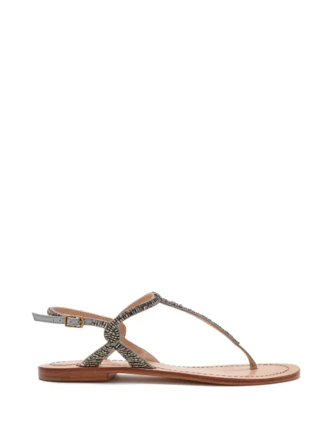 MALIPARMI beaded sandals Silver SA00699106996004