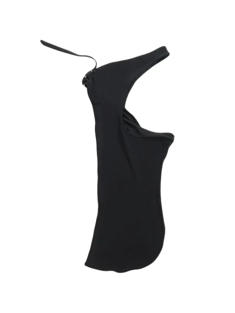 Grace Ling hooded halter top Black GLSS26G1201