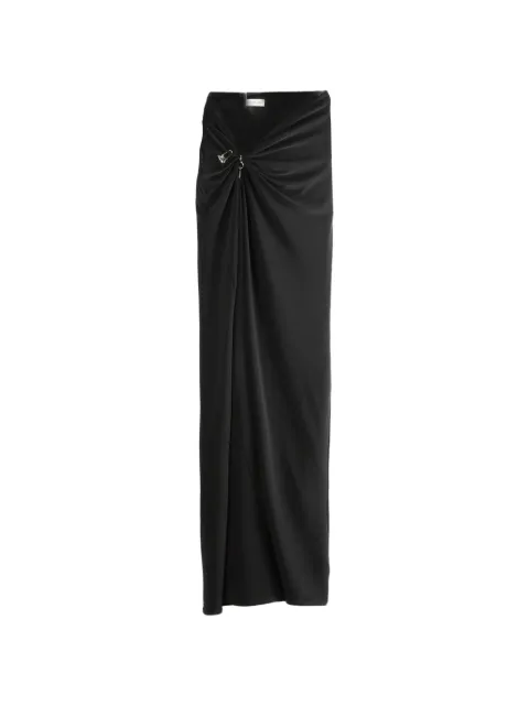 Grace Ling key-detail maxi skirt Black GLSS26G4201
