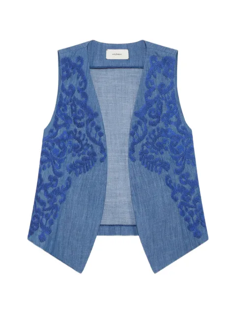 MALIPARMI Ikat On Chambray vest Blue JE11281021080002