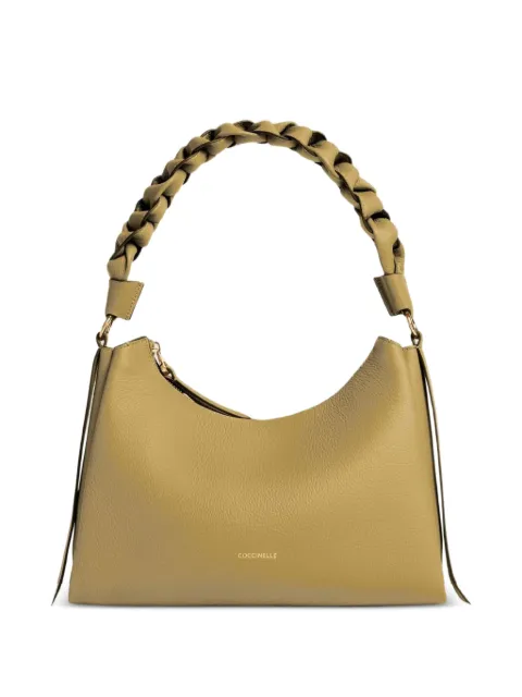 Coccinelle small Boheme braided-handle shoulder bag Green E1M50130301