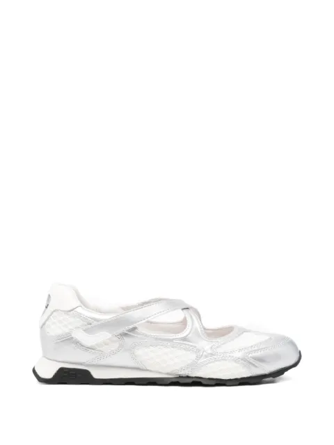 Ash mesh-panelled crossover-strap sneakers Silver S26KORE01