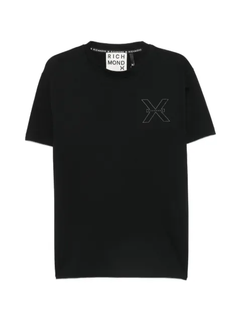 John Richmond logo-print crew-neck T-shirt Black UMP26024TS