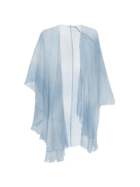 Ermanno Scervino draped cape Blue D482D750FWB