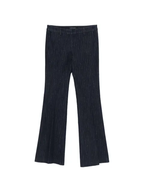 Luisa Cerano pinstripe flared jeans Blue 6388543798