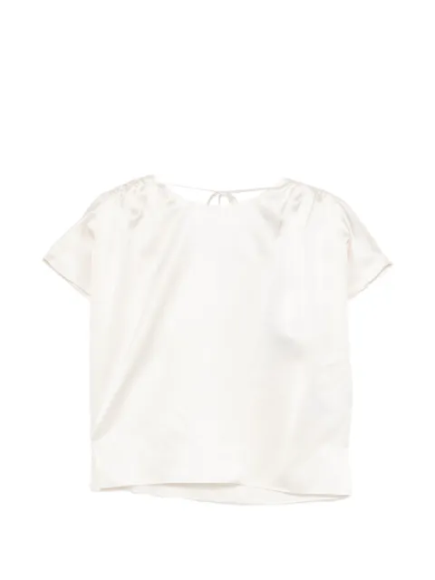 Luisa Cerano tie-detail blouse Neutrals 2386593752